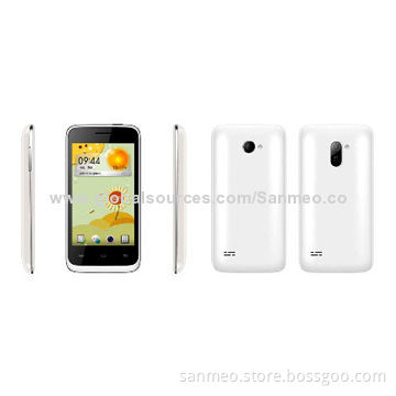 4.0" Android 4.2 OS Smartphones, WCDMA/MT6572M at 1.0GHzx2, 2-SIM Card/-standby/2GB NAND + 256MB RAMNew